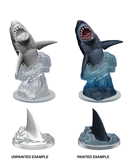 WizKids Deep Cuts Unpainted Miniatures: Shark W9